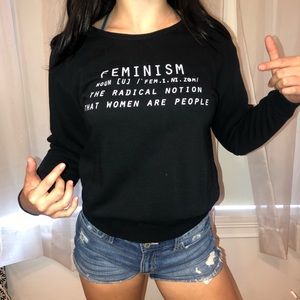 Feminism definition sweatshirt